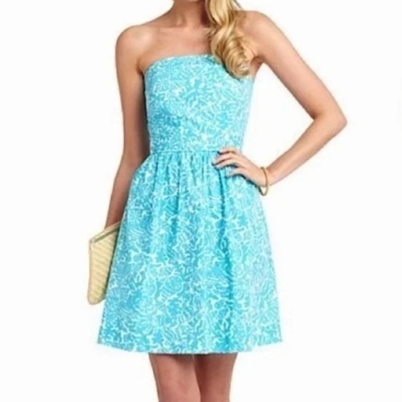 Lilly Pulitzer Dresses & Skirts - ⚡️Lilly Pulitzer Women's Mini Dress Strapless